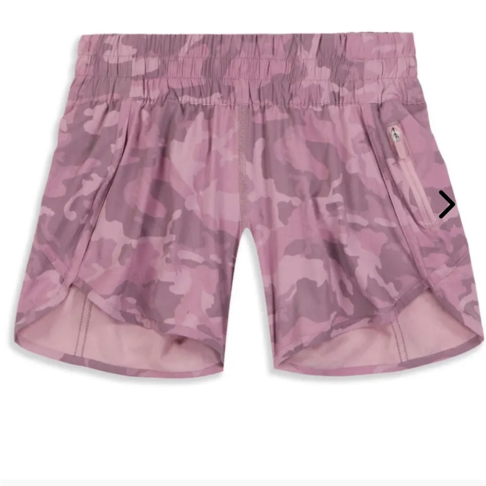 Womens lululemon short heritage pink camo size 4